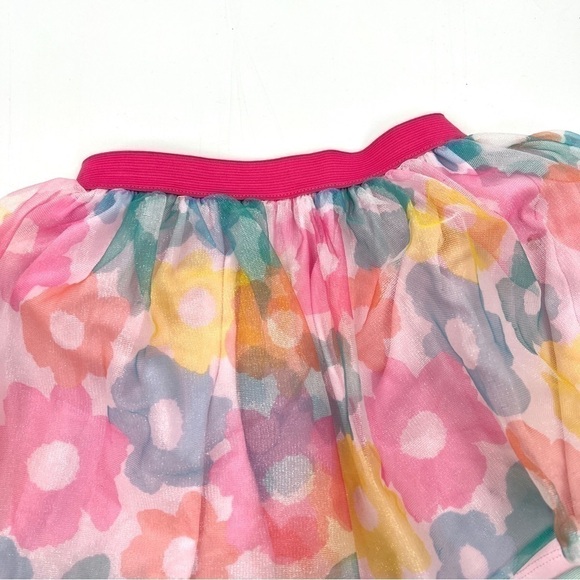 DISNEY MINNIE Girl's Pink & Blue Floral Lined Skirt Size 4T - Picture 2 of 10